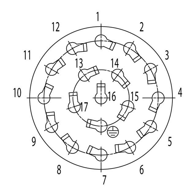 C01610C0170001 Amphenol Tuchel Industrial  Alloggiamenti per connettori circolari